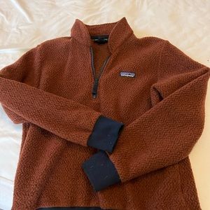 Patagonia burnt orange pullover sweatshirt
